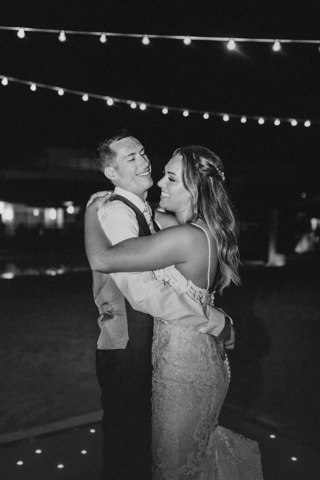 Dominican wedding reception on the beach